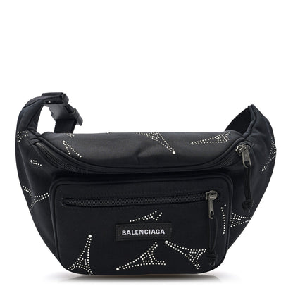 Balenciaga Nylon Eiffel Strassed Beltpack Black 1 of 7