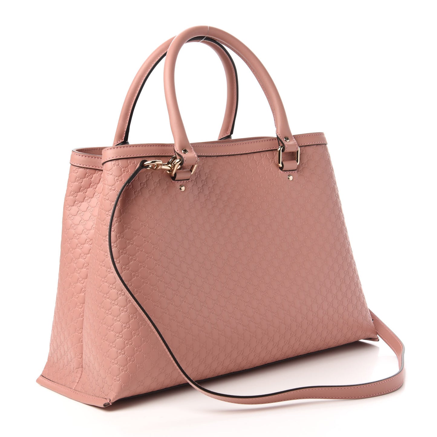 Soft Microguccissima Medium Tote Soft Pink