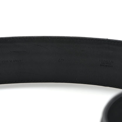 Chanel Calfskin Stitched CC Belt 105 42 Red Black 4 of 6