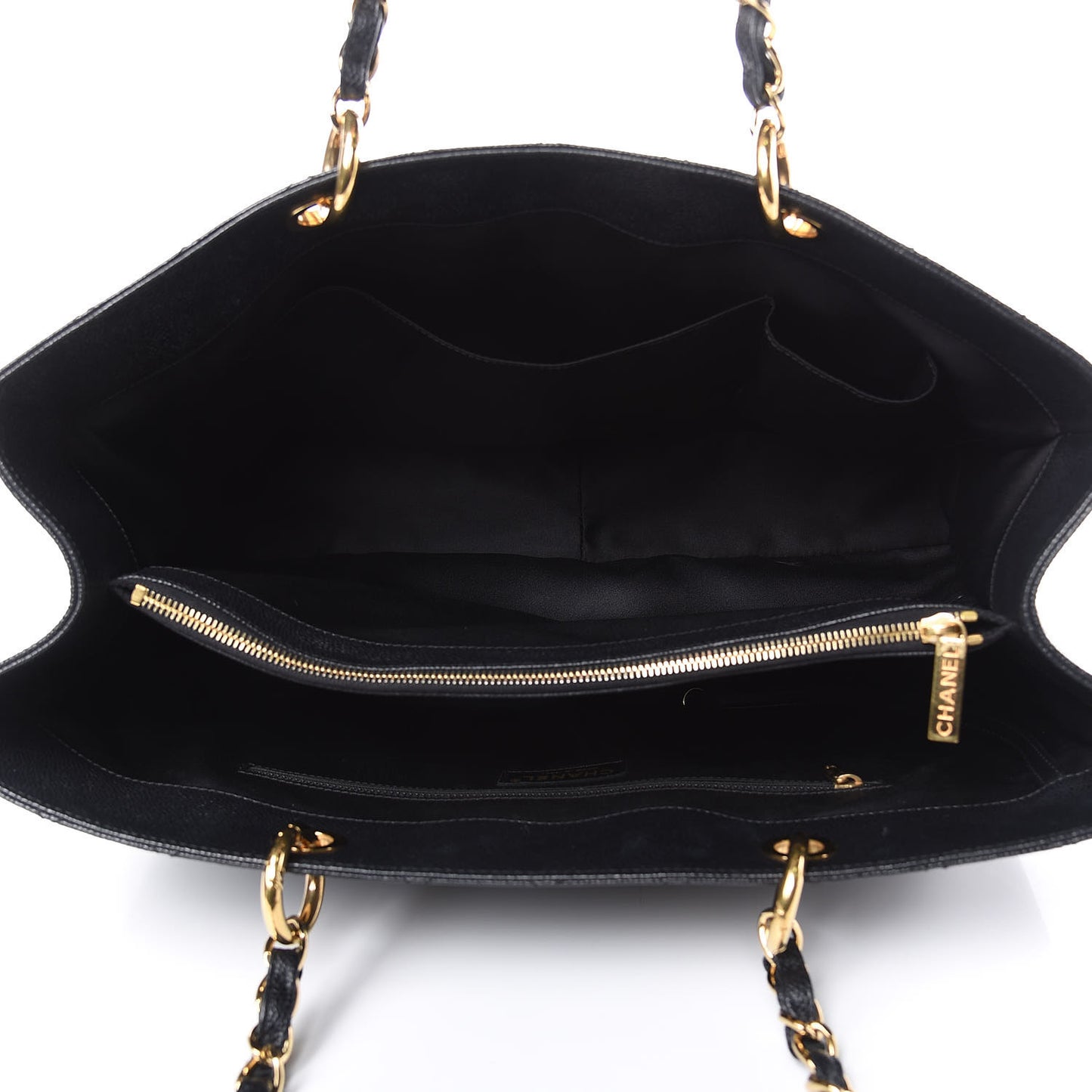 Caviar Quilted XL Grand Shopping Tote GST Black