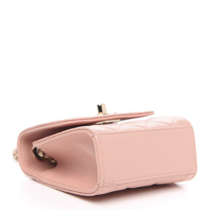 Chanel Lambskin Quilted Mini Trendy CC Clutch With Chain Light Pink 4 of 11