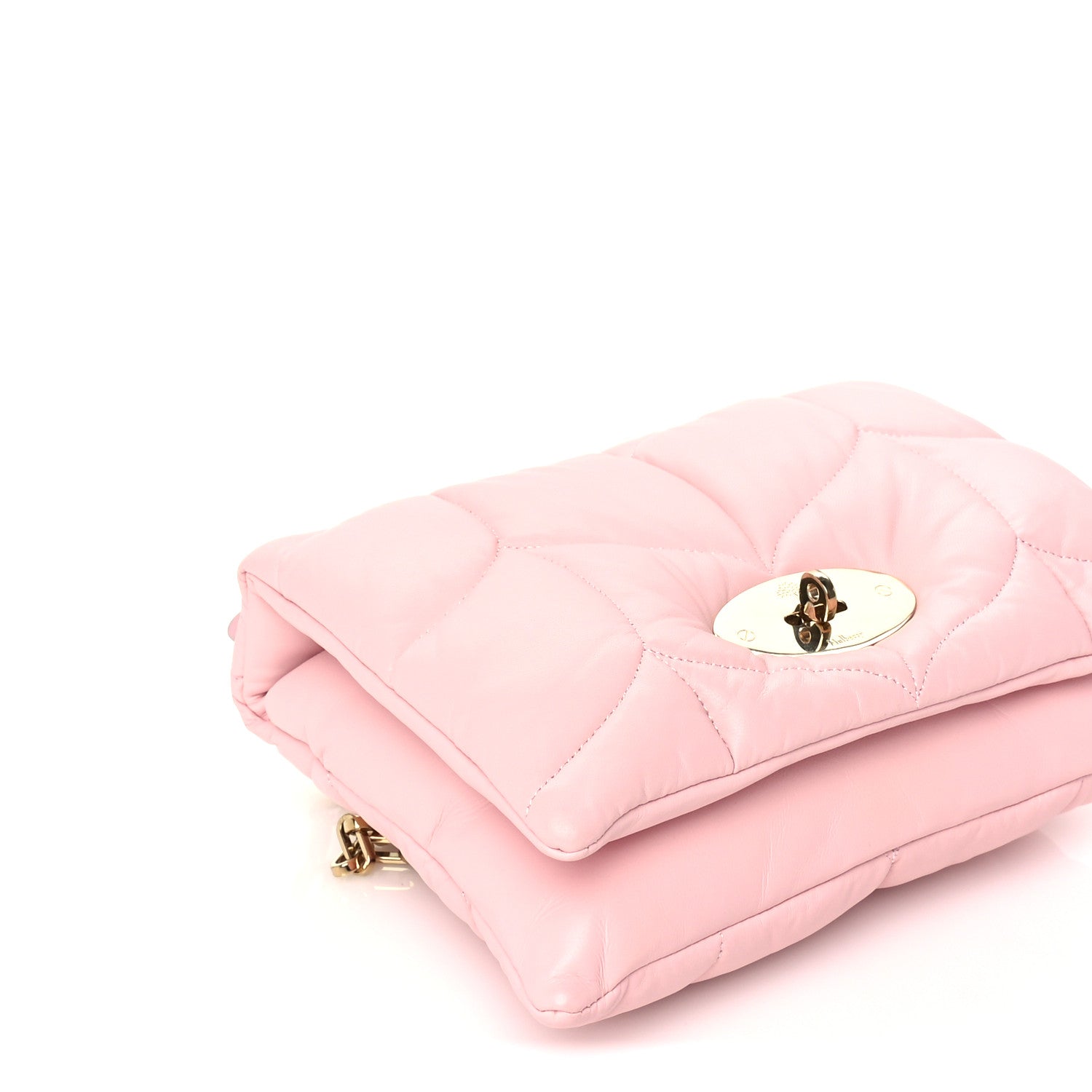 Mulberry Nappa Pillow Quilted Little Softie Bag Pink 7 of 8