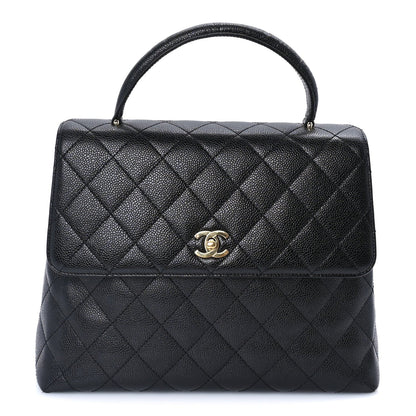 Chanel Caviar Quilted Jumbo Kelly Flap  Black 2 of 10