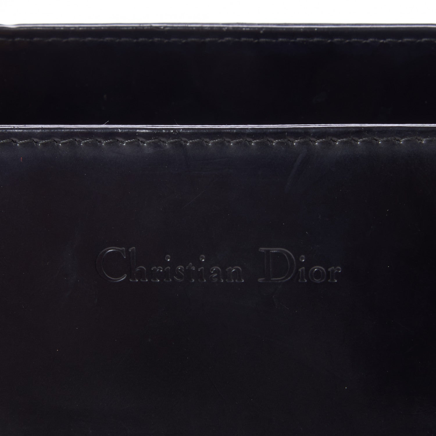Christian Dior Glazed Calfskin Medium Lady Dior Black 7 of 7