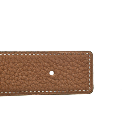 Hermes Box Togo 32mm Belt Strap 90 Black Gold 3 of 8