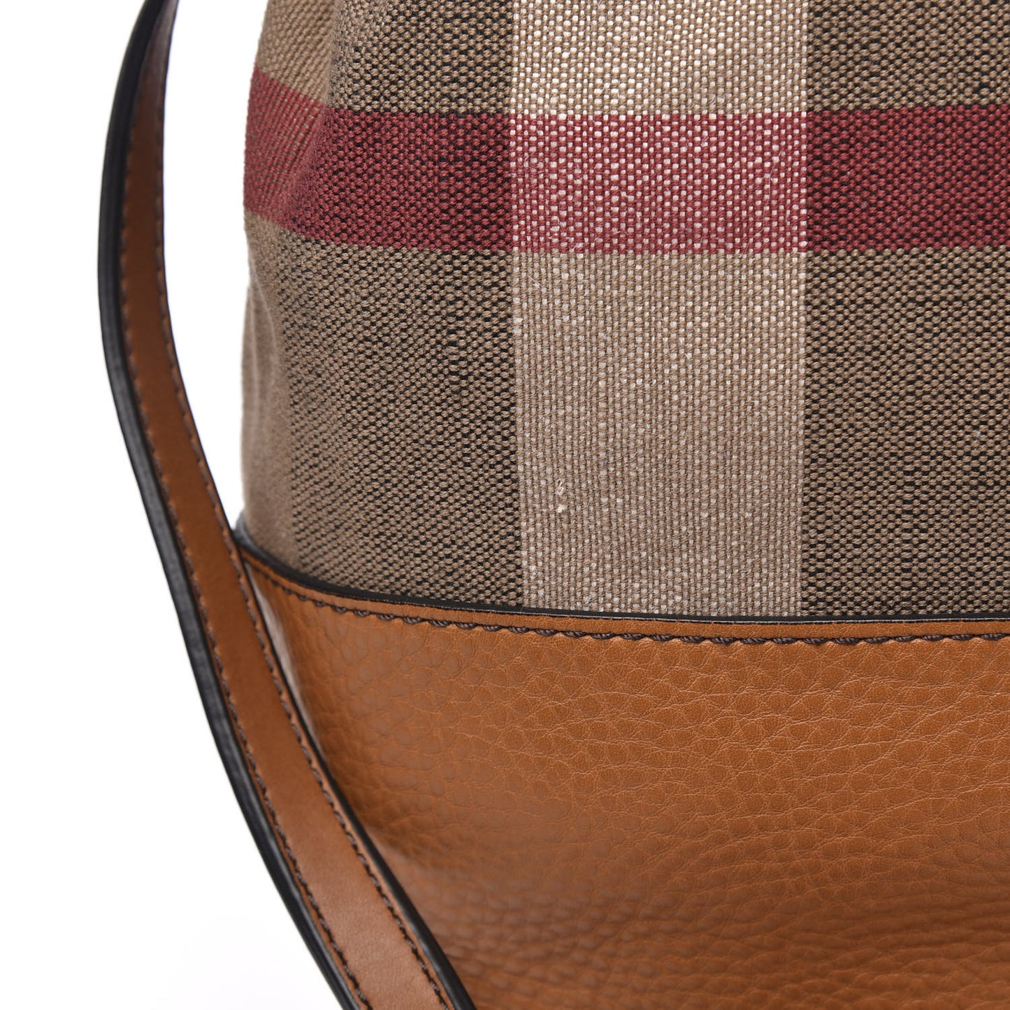 Canvas Mega Check Medium Kelshall Traveller Hobo Saddle Brown