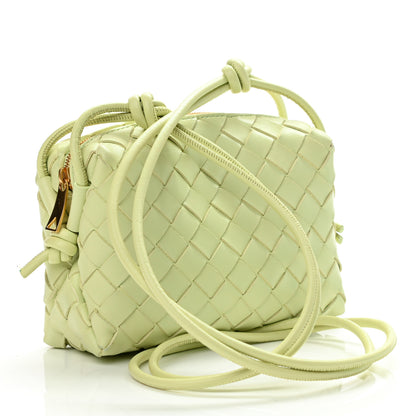 Bottega Veneta Nappa Intrecciato Mini Loop Camera Bag Lemon Washed 2 of 9