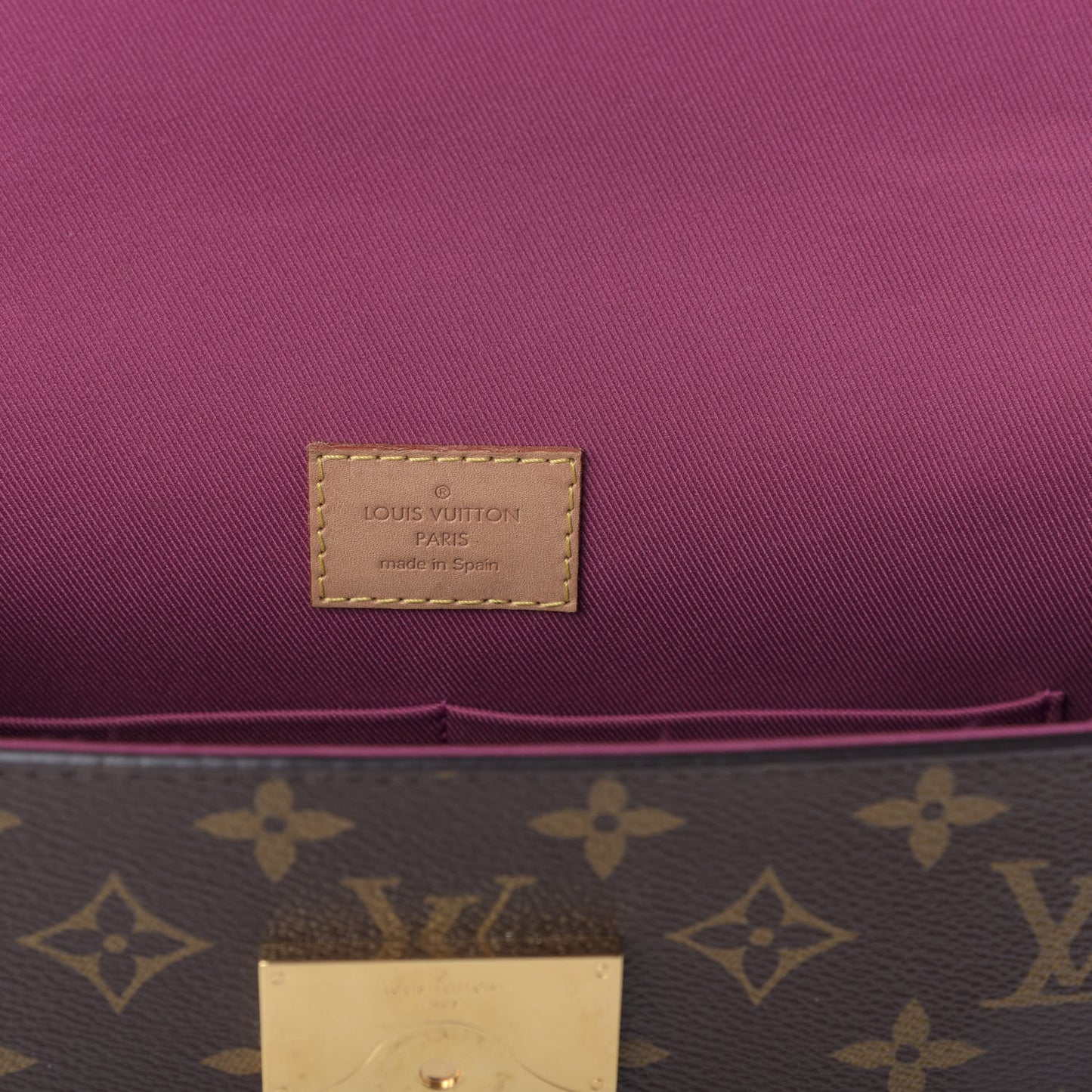 Monogram Cluny BB Bordeaux Fuchsia