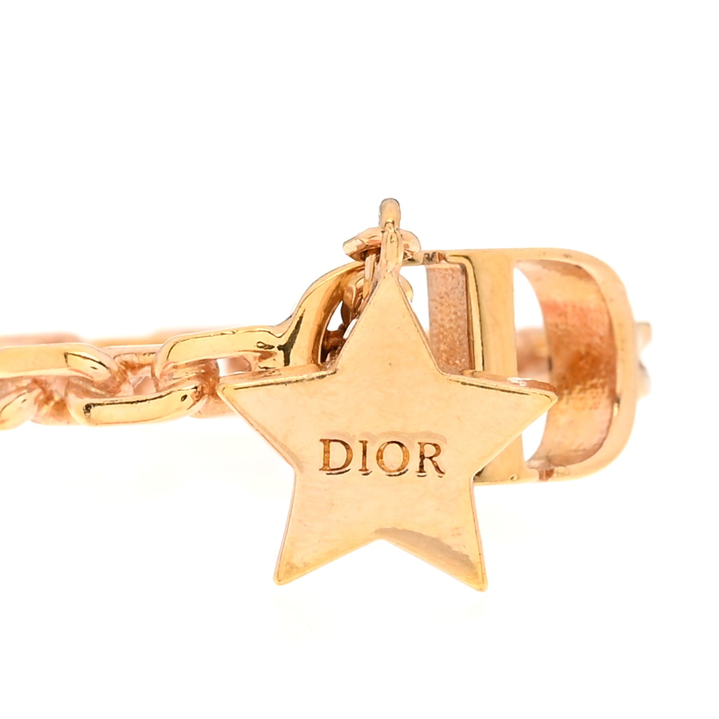 Metal Crystal Star CD Ring M Gold