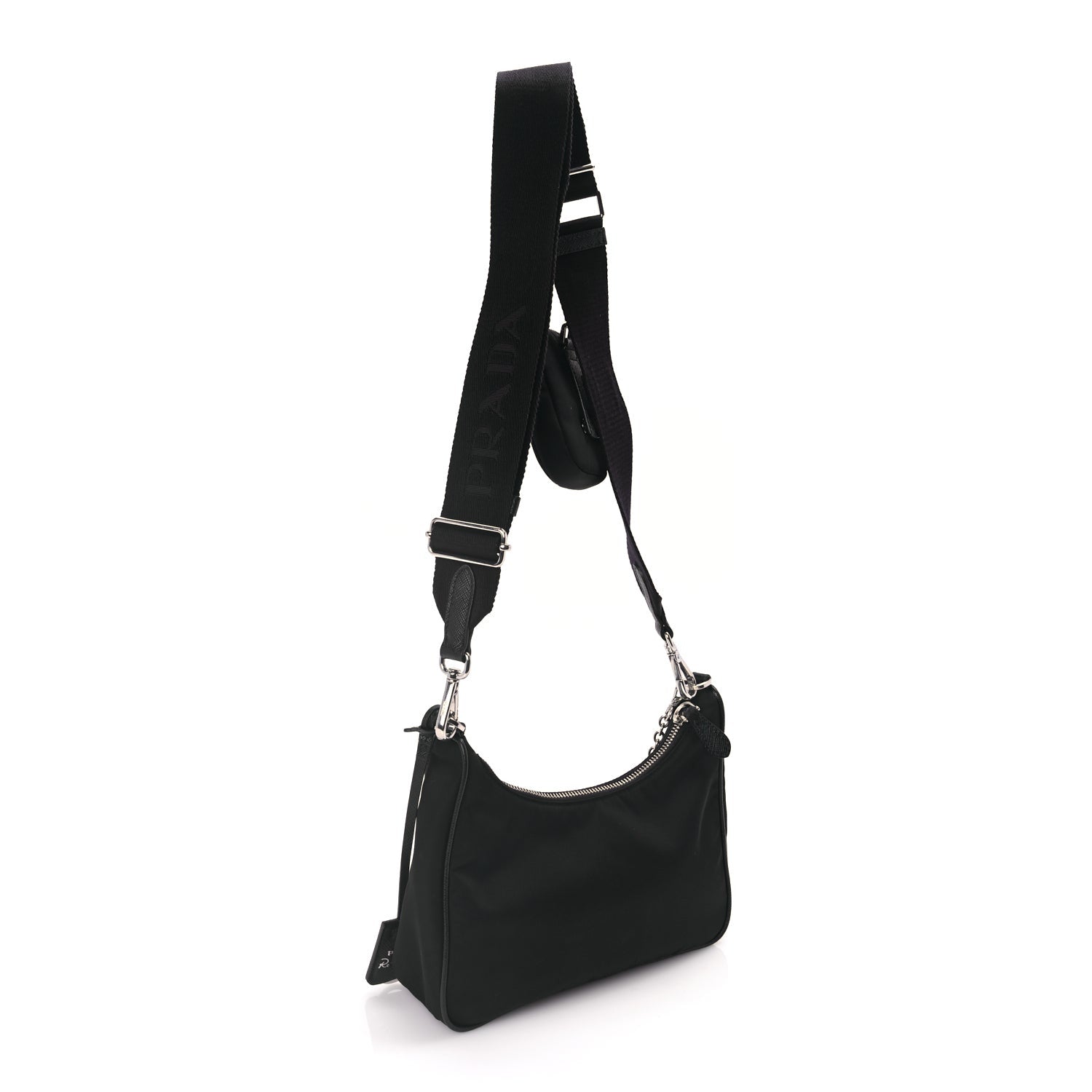 Prada Nylon Re-Edition 2005 Shoulder Bag Black 2 of 8