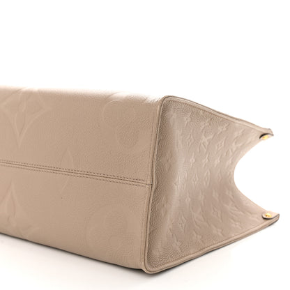 Louis Vuitton Empreinte Monogram Giant Onthego MM Tourterelle 9 of 10