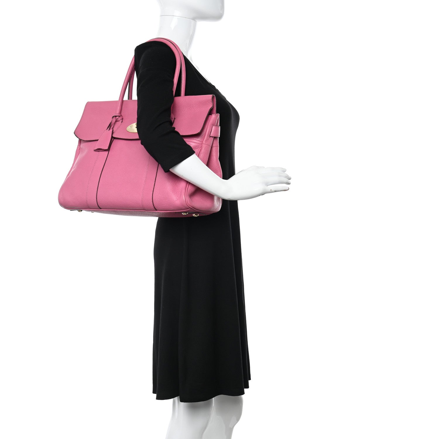 Mulberry Natural Leather Bayswater Raspberry 2 of 20