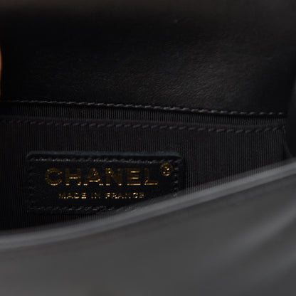 Chanel Lambskin Quilted Mini Boy Flap Black 9 of 12