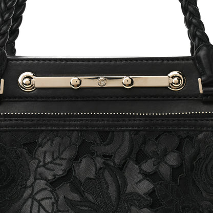 Valentino Garavani Vitello Lace Demetra Satchel Black 7 of 11