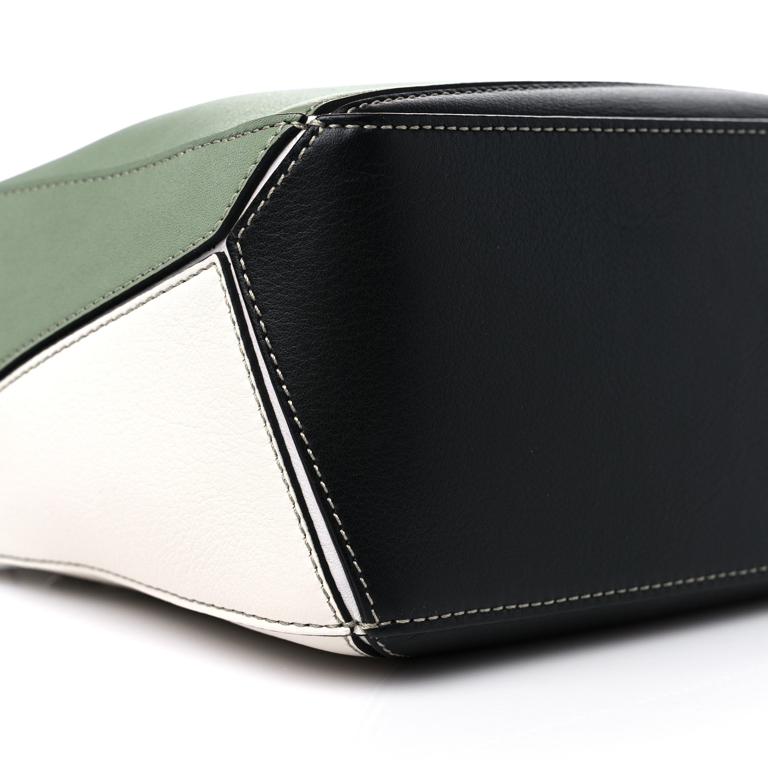 Loewe Calfskin Small Puzzle Bag Soft White Rosemary 7 of 9