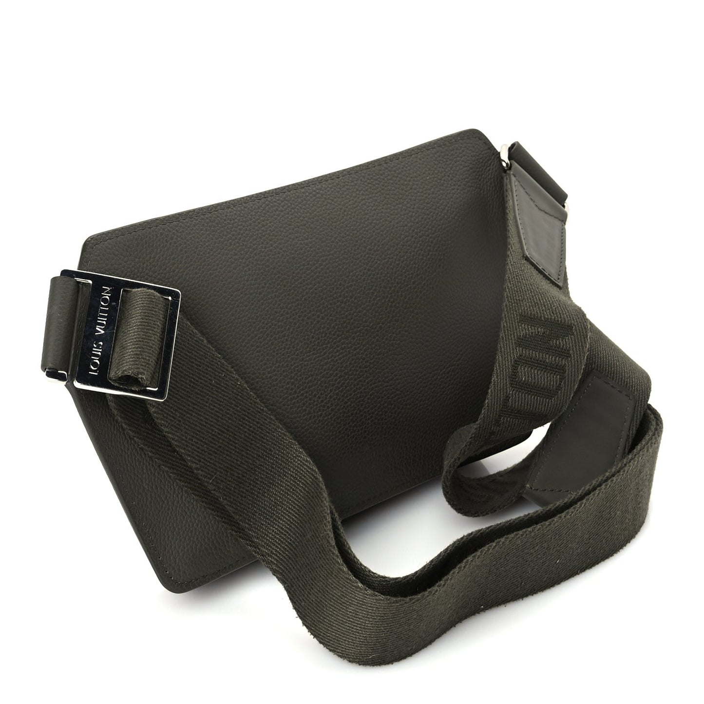 Grained Calfskin Aerogram Takeoff Sling  Khaki