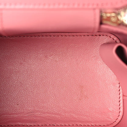 Chanel Lambskin Quilted Top Handle Mini Vanity Case With Chain Pink 6 of 9