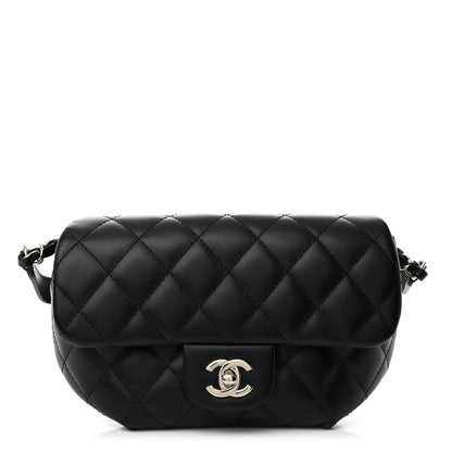 Chanel Calfskin Quilted CC Uniform Flap Belt Bag Black 1 of 7
