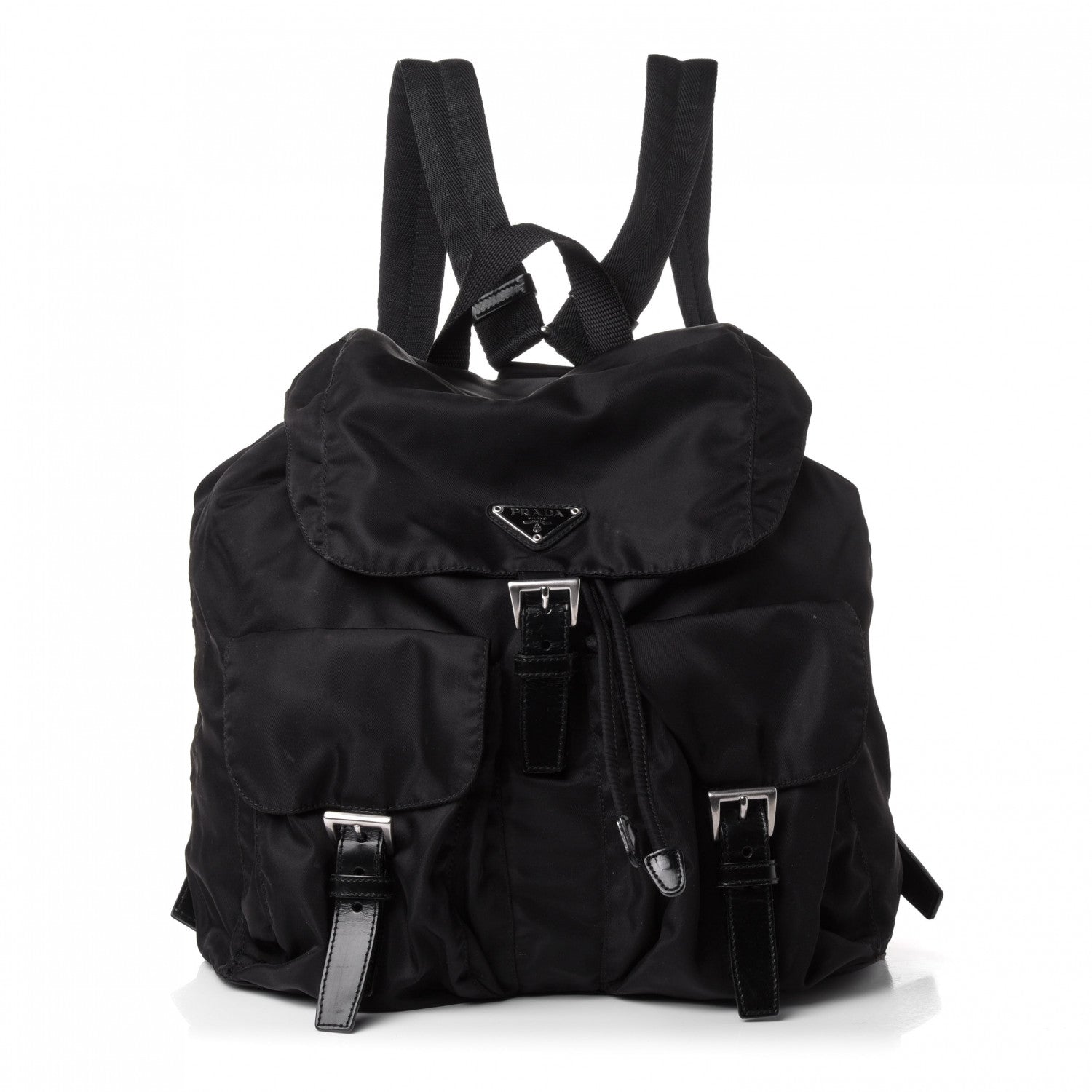 Prada Nylon Vela Medium Backpack Black 1 of 4