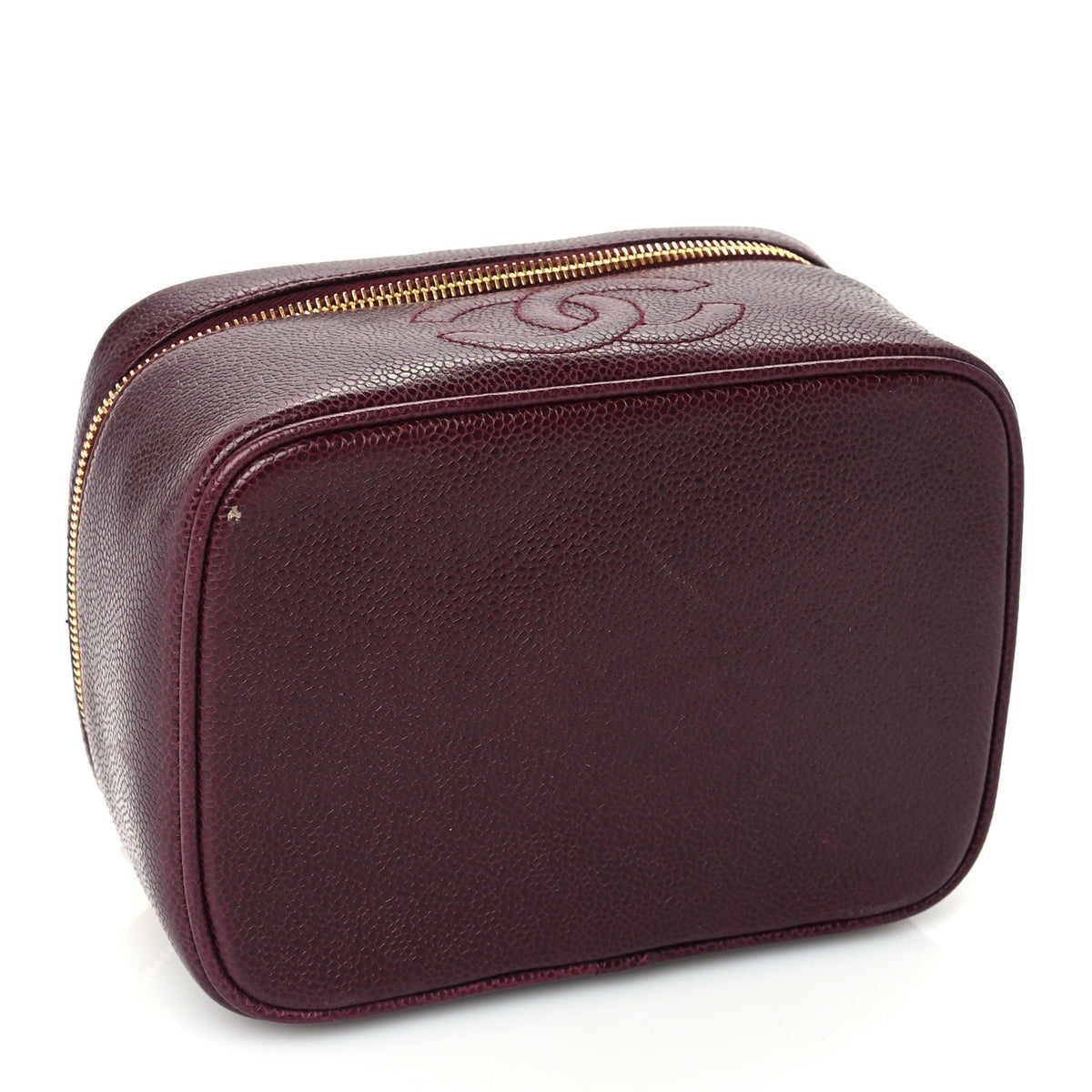 Caviar CC Vanity Cosmetic Case Burgundy