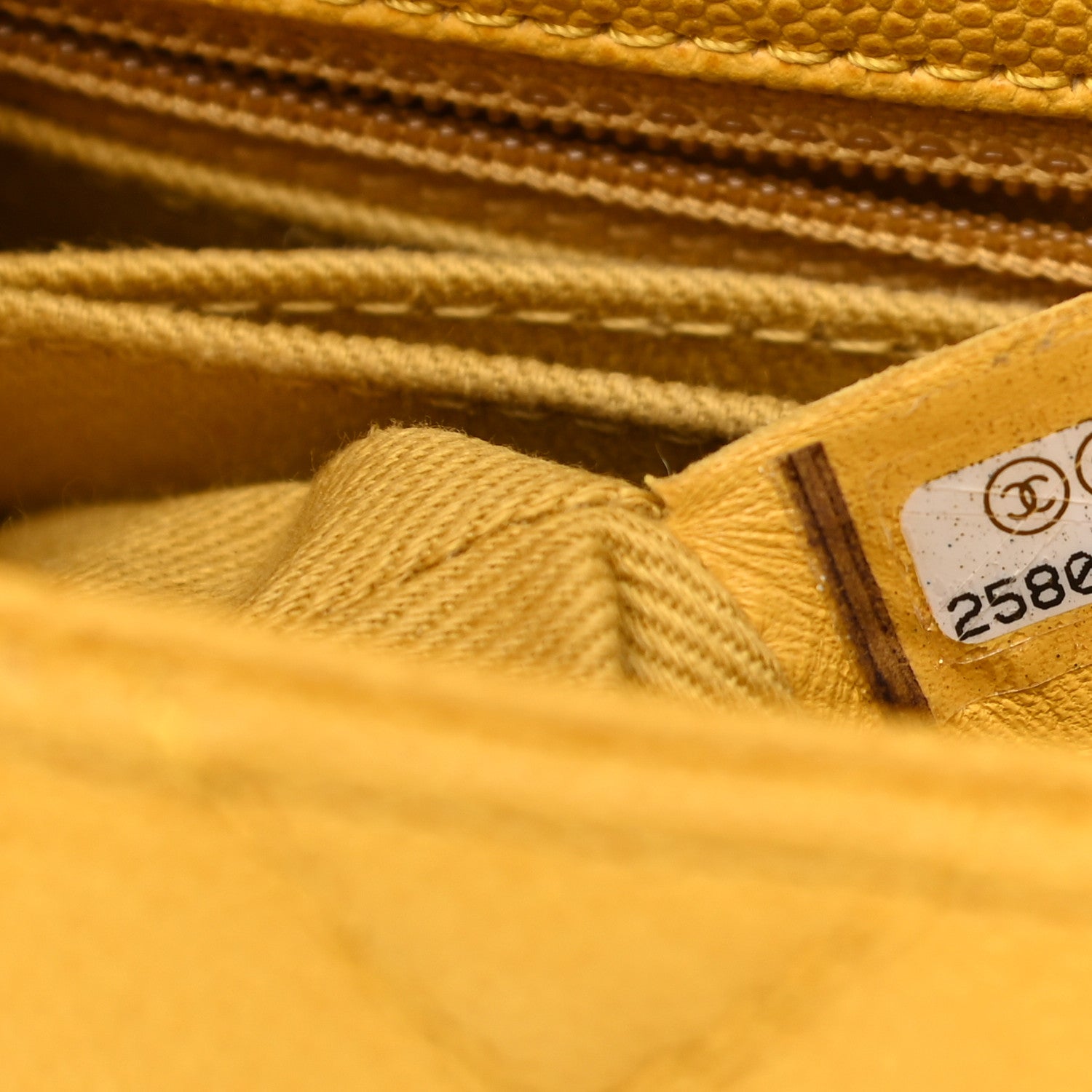 Chanel Caviar Quilted Mini Coco Handle Flap Yellow 12 of 22