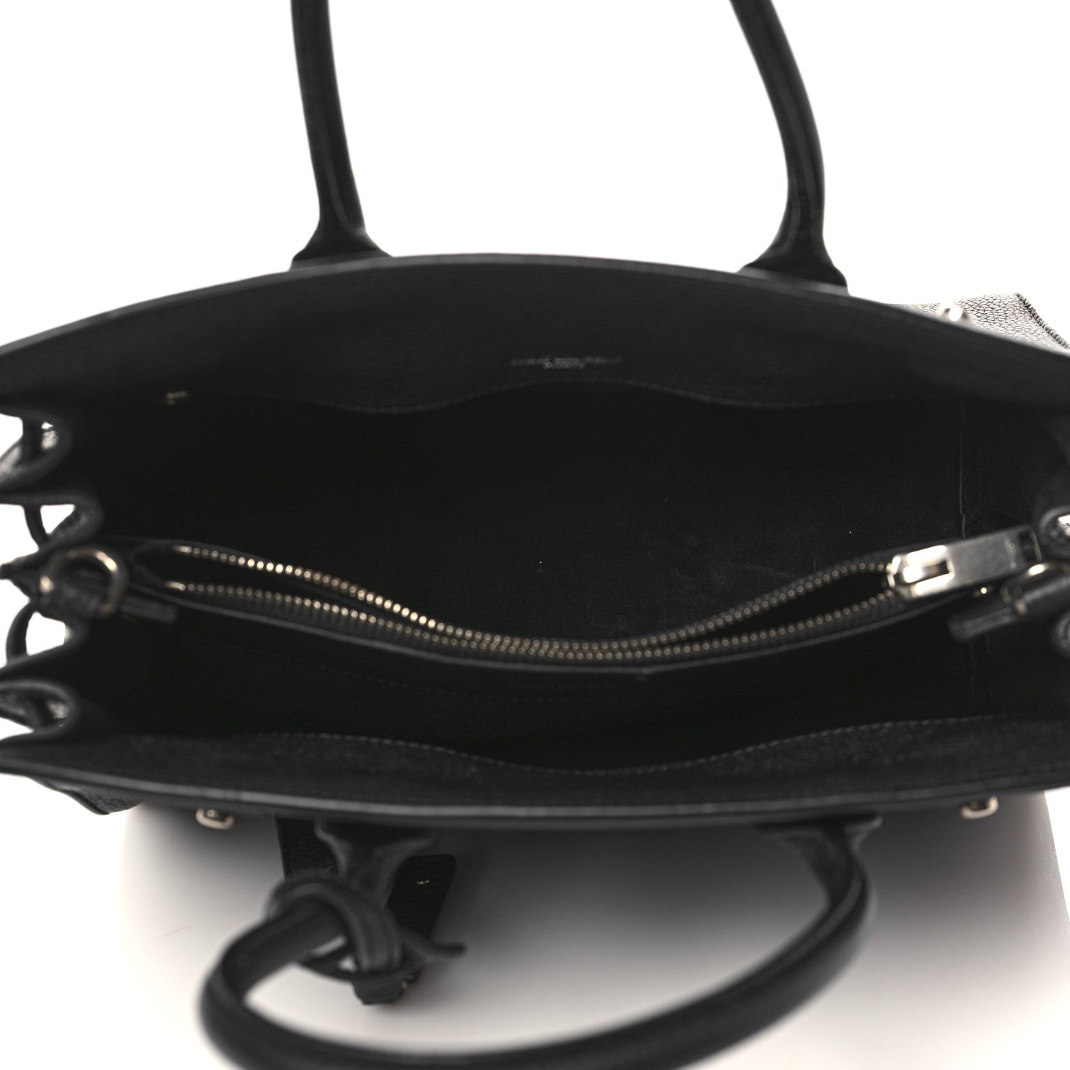 Saint Laurent Grained Calfskin Baby Sac De Jour Souple Black 5 of 10