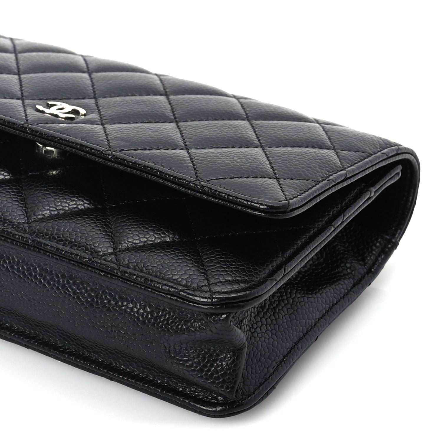 Chanel Caviar Quilted Wallet On Chain WOC  Black 8 of 8