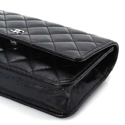 Chanel Caviar Quilted Wallet On Chain WOC  Black 8 of 8