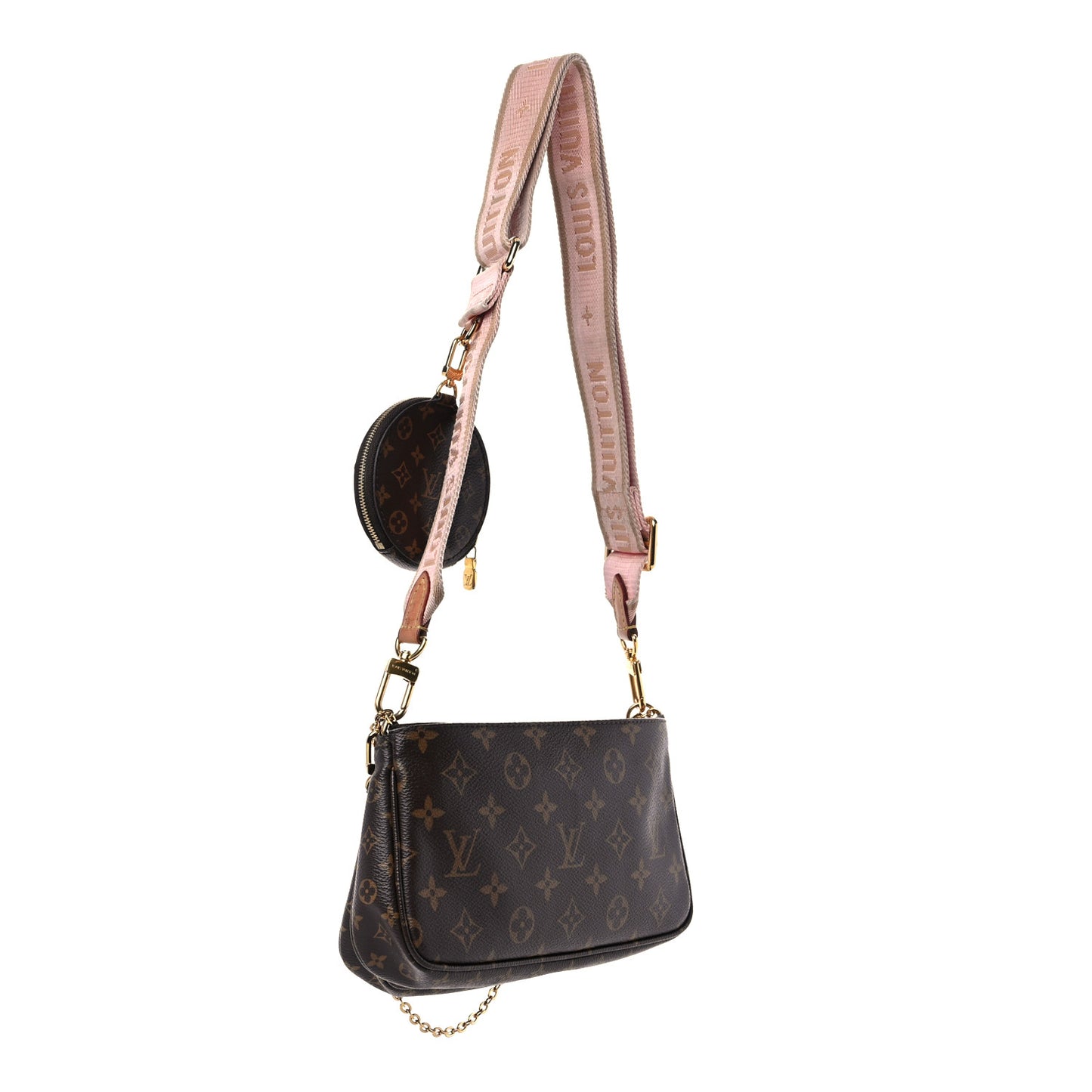 Monogram Multi Pochette Accessories Rose Clair