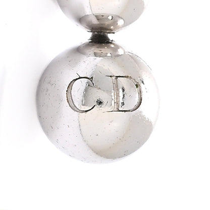 Christian Dior Metal Bead Drop Earrings Silver 4 of 6