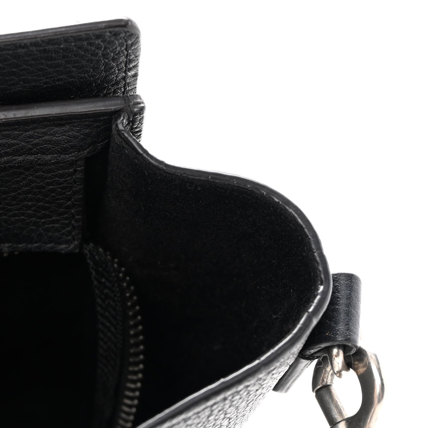 Celine Drummed Calfskin Nano Luggage Black 16 of 18