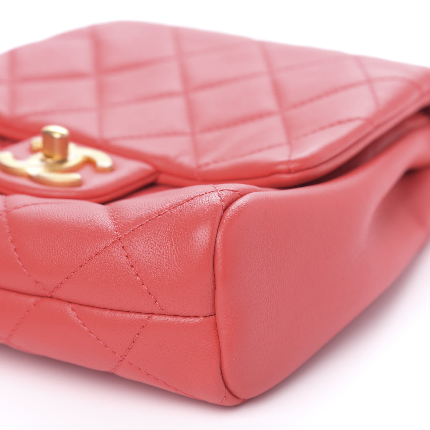 Chanel Lambskin Quilted Side-Packs Red 15 of 16