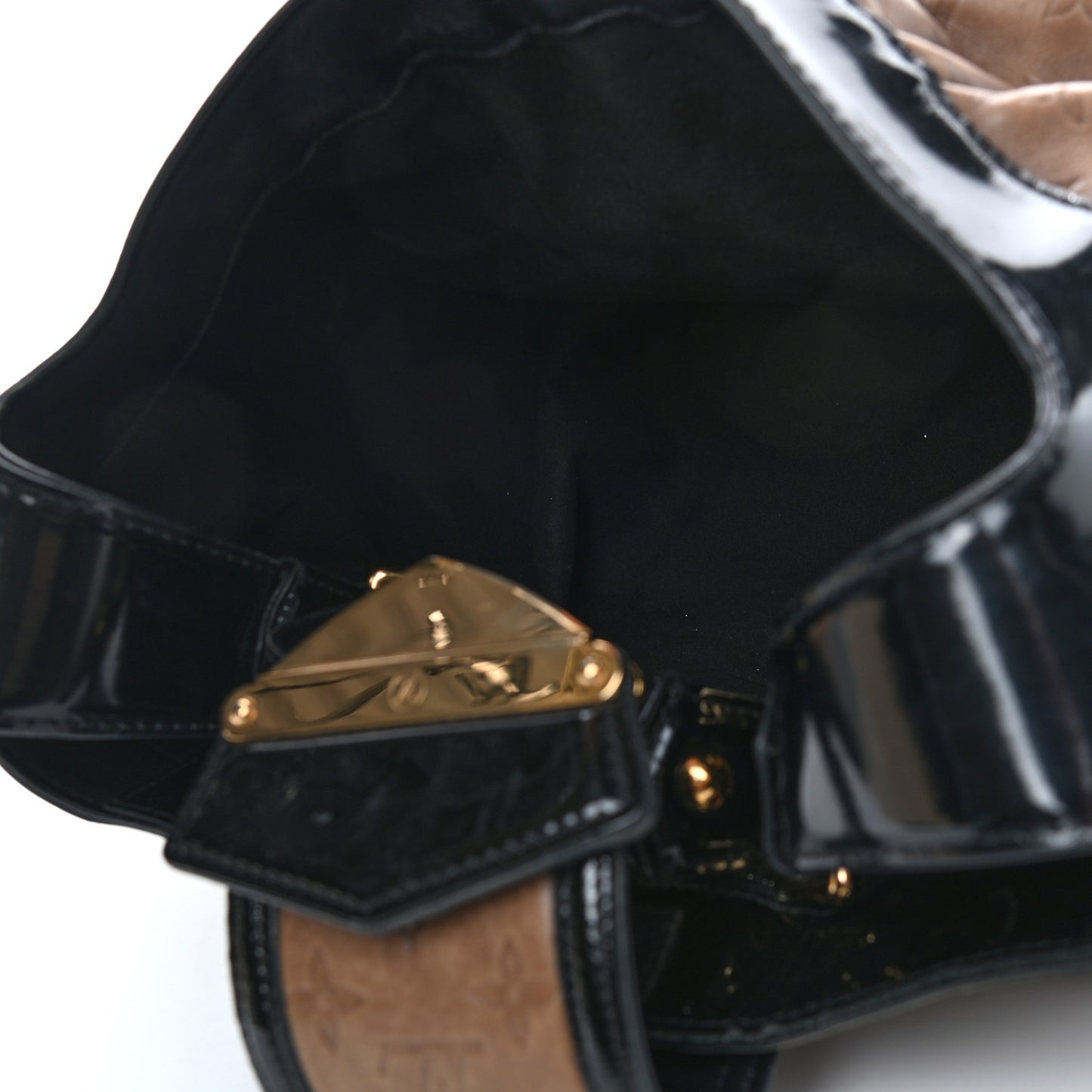 Monogram Embossed Polly Hobo Taupe