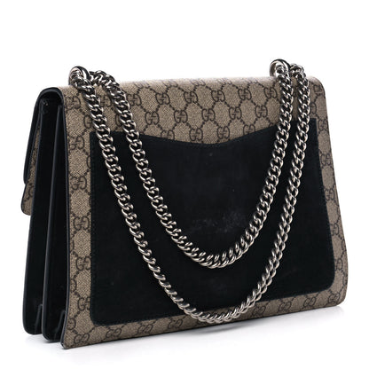 Gucci GG Supreme Monogram Medium Dionysus Shoulder Bag Black 3 of 12