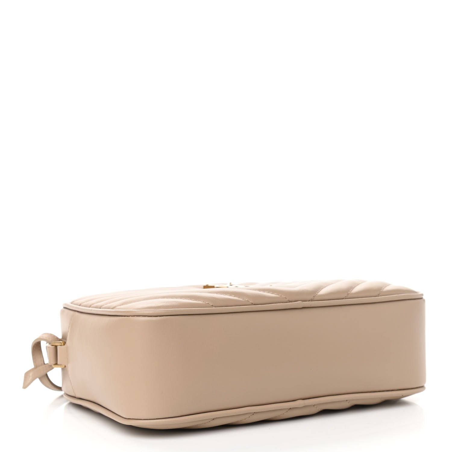 Saint Laurent Calfskin Matelasse Monogram Lou Camera Bag Dark Beige 4 of 12