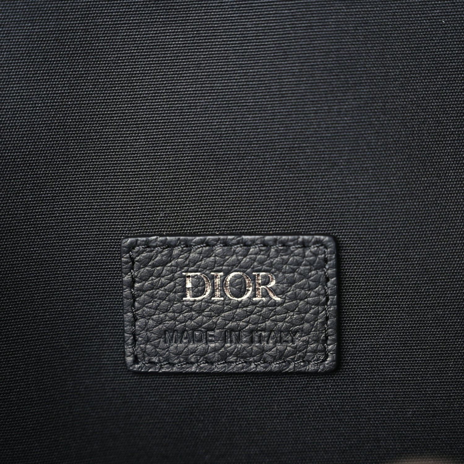 Christian Dior Oblique Jacquard Grained Calfskin Drawstring Saddle Backpack Beige Black Oblique Monogram 5 of 8