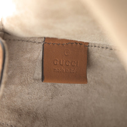 Gucci Suede Medium Lady Web Shoulder Bag New Marron 7 of 13