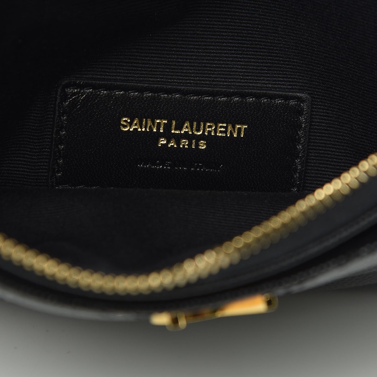 Grain De Poudre Chevron Monogram Bill Pouch Black