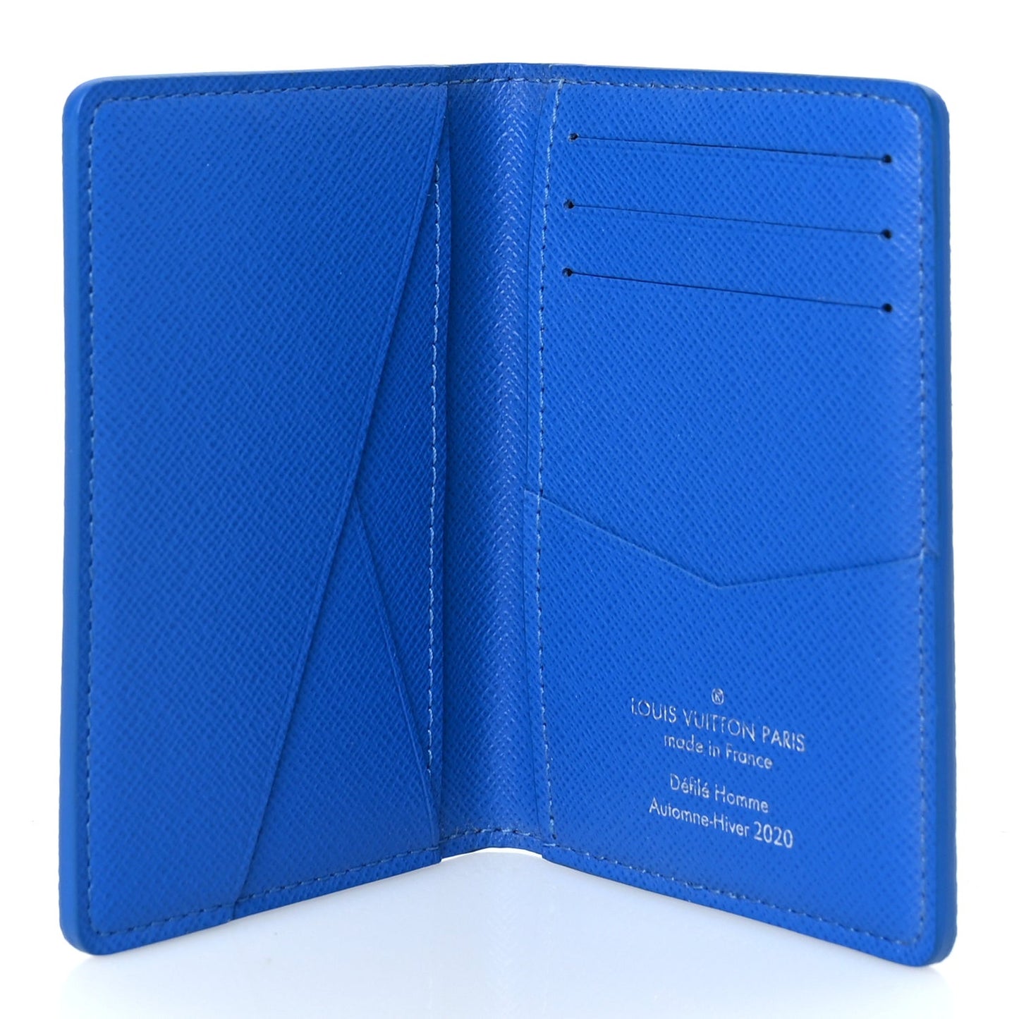 Monogram Clouds Pocket Organizer Blue