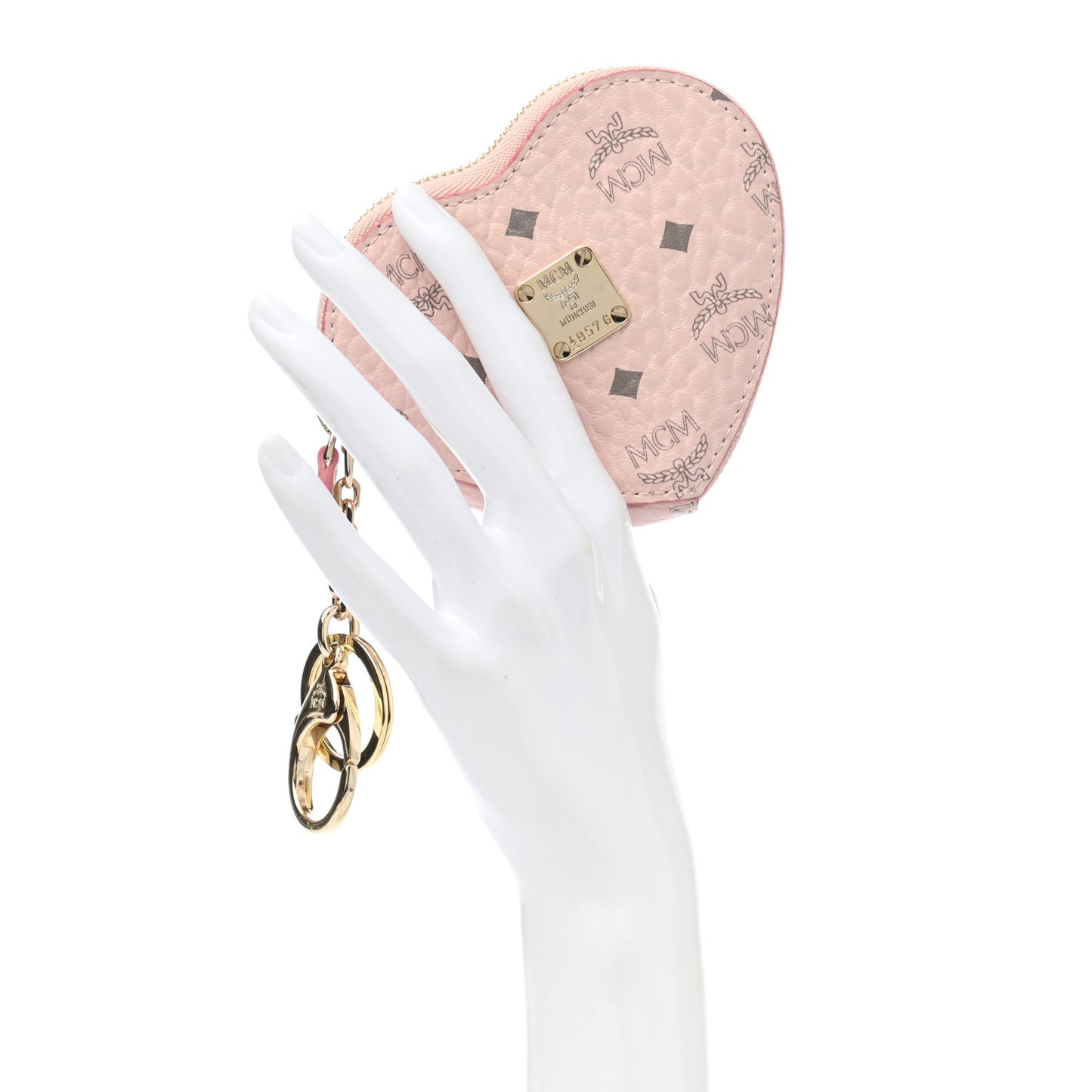 Visetos Heart Key Pouch Pink