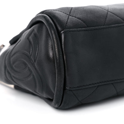 Chanel Lambskin Stitched Medium Ultimate Soft Tote Black 8 of 12