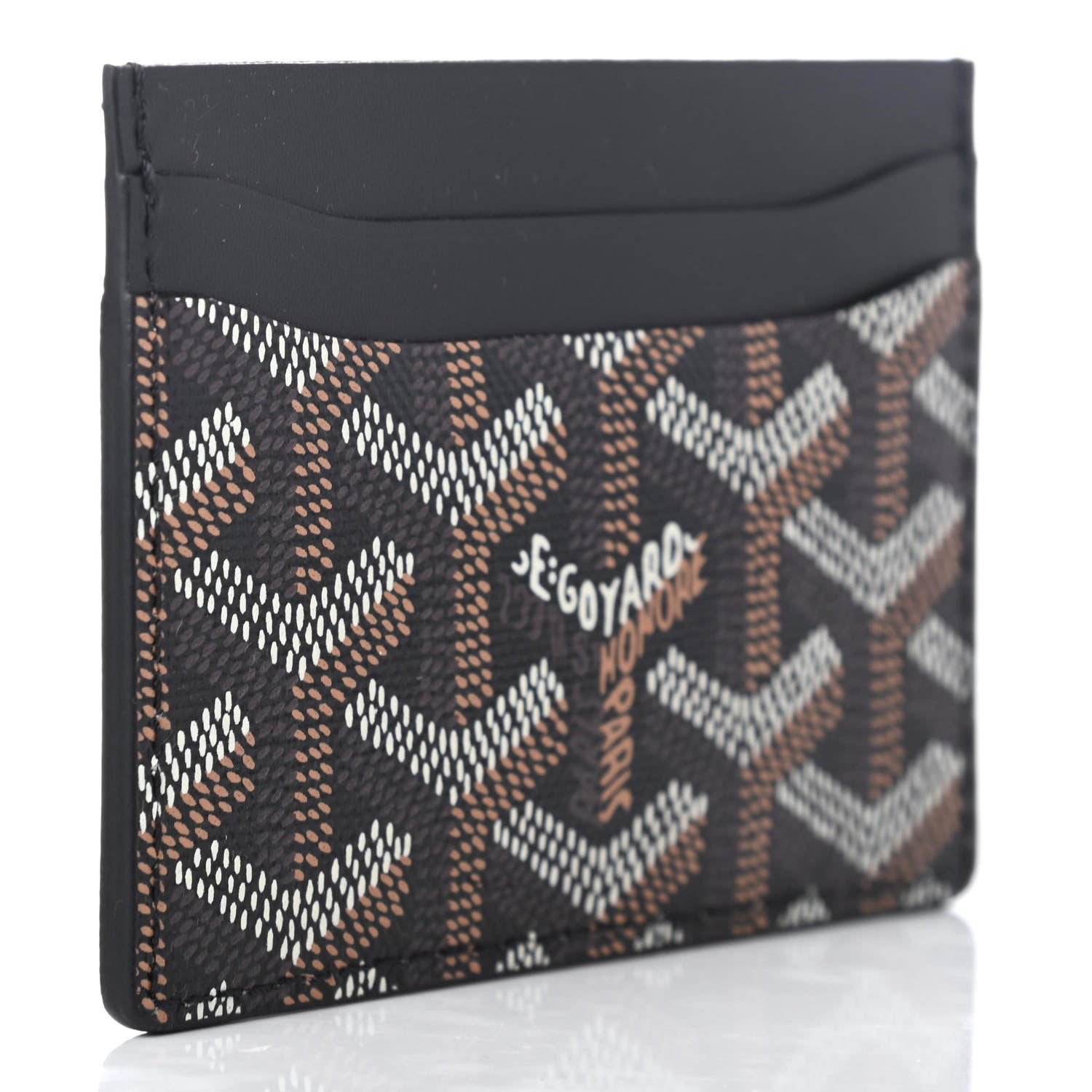 Goyard Goyardine Saint Sulpice Card Holder Black 3 of 7