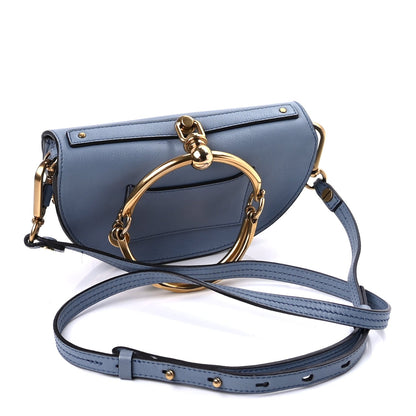 Chloe Calfskin Small Nile Bracelet Minaudiere Bag  Washed Blue 2 of 8