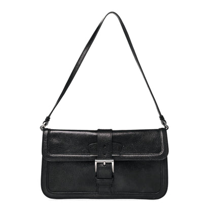 Prada Goatskin Flap Bag Black 1 of 12