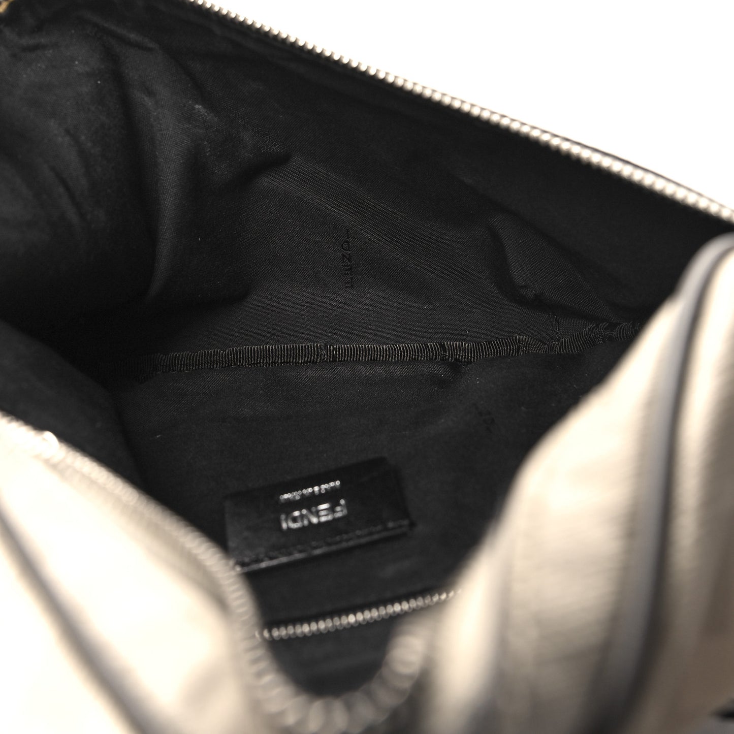 Glazed Fabric Vitello King FF 1974 Diagonal Belt Bag Perla Argilla Fragola