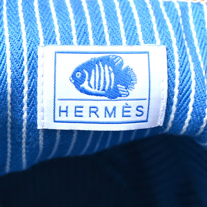 Hermes Toile H Canvas Under The Waves Drawstring Duffle Bag 6 of 10