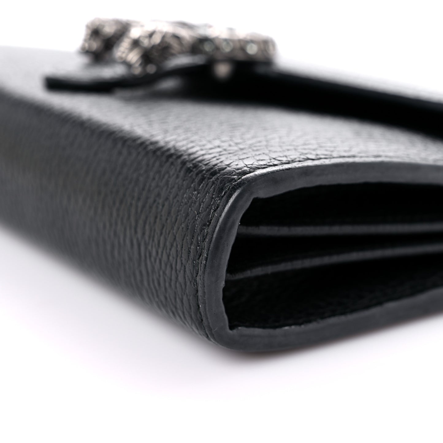 Calfskin Mini Dionysus Chain Wallet Black