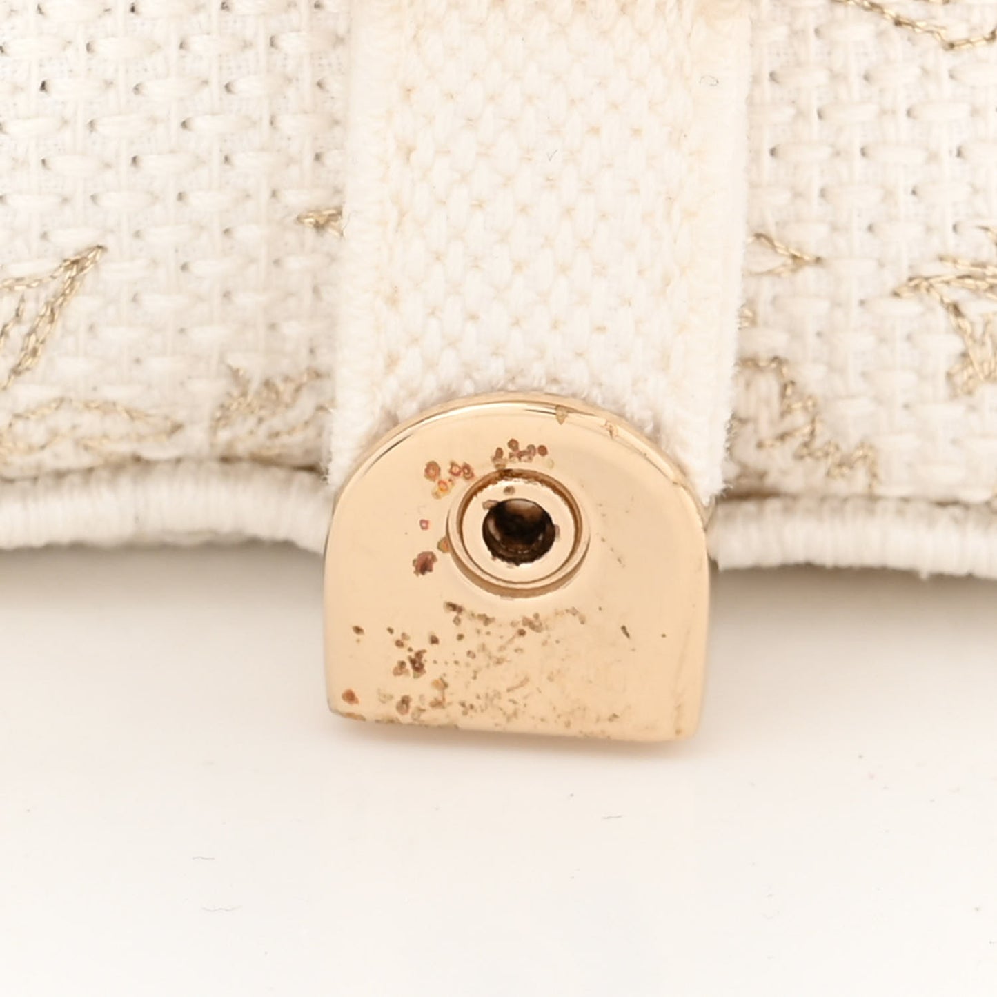 Canvas Diorcamp Messenger White Gold