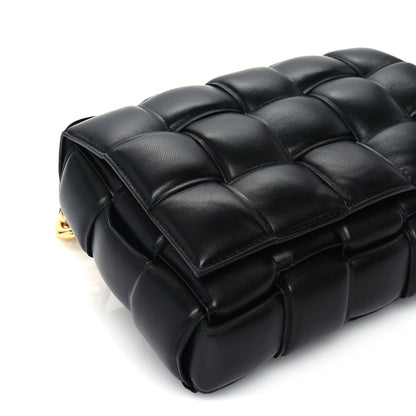 Bottega Veneta Lambskin Maxi Intreccio Padded Chain Cassette Crossbody Bag Black 7 of 8