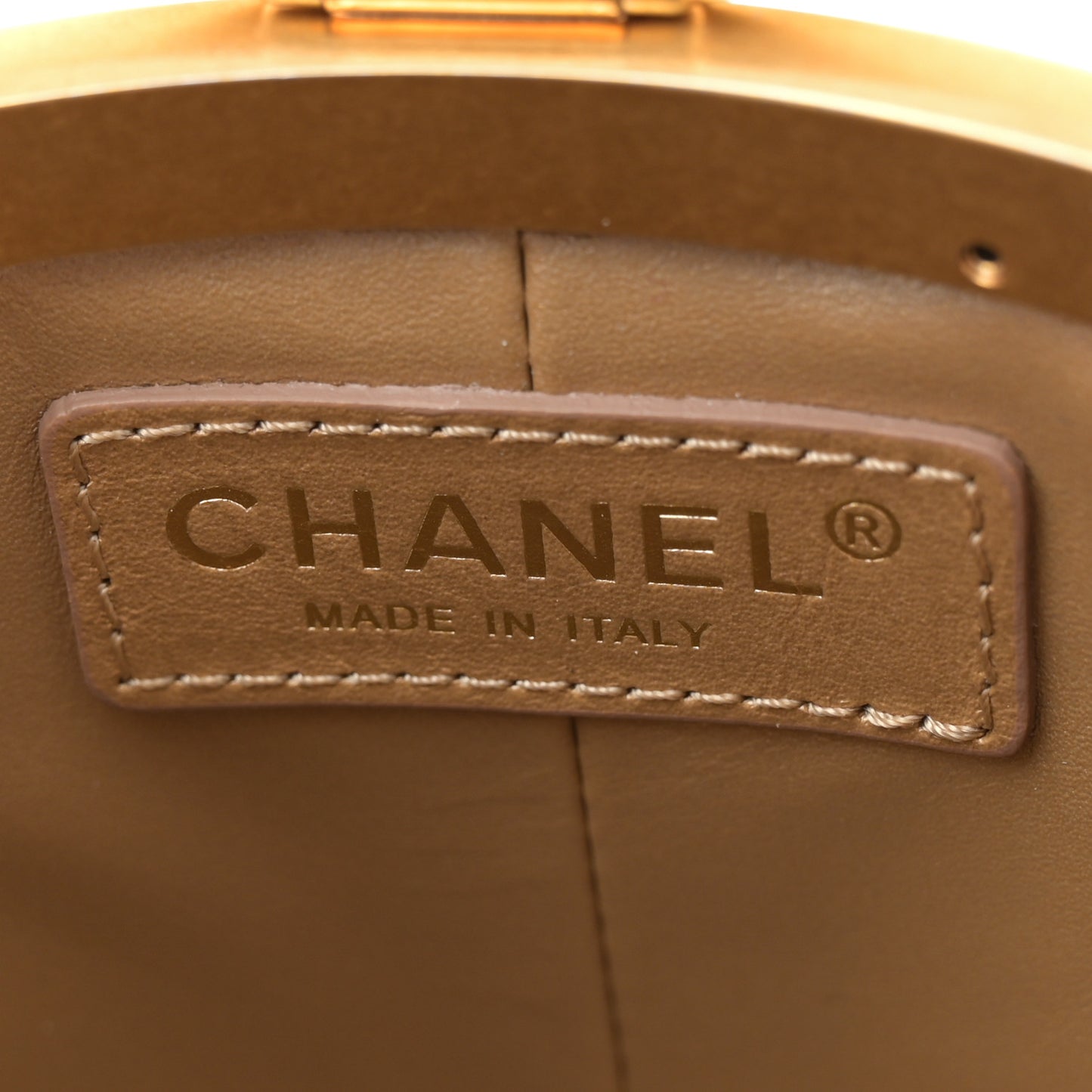 Lambskin Quilted Crown Box Bag White